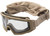 Lancer Tactical Rage Protective Airsoft Goggles, Smoke/Yellow/Clear Lens, Tan