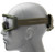 Lancer Tactical Rage Protective Airsoft Goggles, Smoke/Yellow/Clear Lens, Green