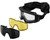 Lancer Tactical Rage Protective Airsoft Goggles, Smoke/Yellow/Clear Lens, Black