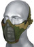 Sentinel Gears Low Carbon Steel Mesh Nylon Lower Face Mask, Woodland