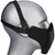 G-Force Low Carbon Steel Mesh 1000D Nylon Lower Face Mask, Black
