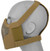 Black Bear Airsoft Raven Steel Mesh Padded Full Face Mask, Tan