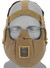 UK Arms Airsoft Tactical V5 Conquerors Half Face Mask, Tan