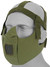 UK Arms Airsoft V5 Mesh Vented Half Face Mask, OD Green