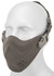 AMA Tactical Hard Foam Neoprene Half Face Mask, Grey