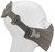 AMA Tactical Hard Foam Neoprene Half Face Mask, Grey