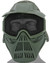 UK Arms Airsoft Tactical Face Mask w/ Visor and Eye Protection, OD Green