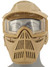 AMA Full Face Airsoft Mask w/ Eye Safety & Visor, Tan