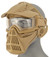 AMA Full Face Airsoft Mask w/ Eye Safety & Visor, Tan