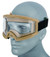 AMA Airsoft Full Seal Tactical Protective Goggles, Tan
