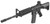 KWA LM4D RIS PTR Airsoft Gas Blowback Rifle, Black