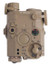 Raptors Airsoft LA-PEQ-15 IR Flashlight w/ Blue Laser, Tan