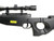 Well MB08 Bolt Action Airsoft Sniper Rifle w/ Scope and Bipod, Black