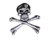 Raptors Tactical 5 Army Skull Crossbones Patch Iron On