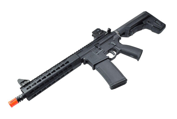KWA PTS Mega Arms MKM AR-15 CQB Gas Airsoft Rifle, Black (103-00809)