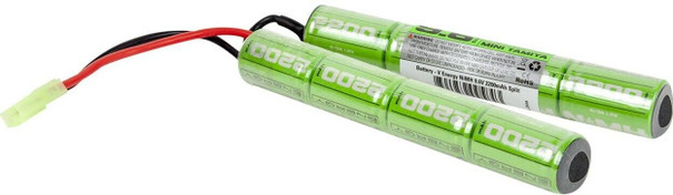 Valken Energy NiMH 9.6v 2200mAh Split Battery, Mini Tamiya