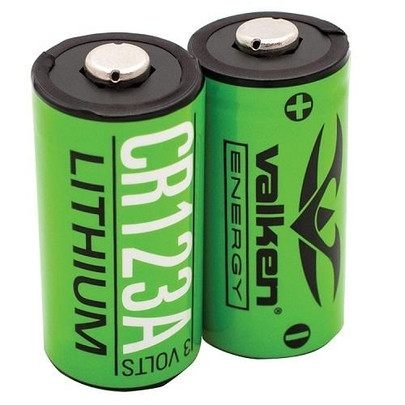 CR123A 3V Lithium Batteries by Valken Energy, 2-pack