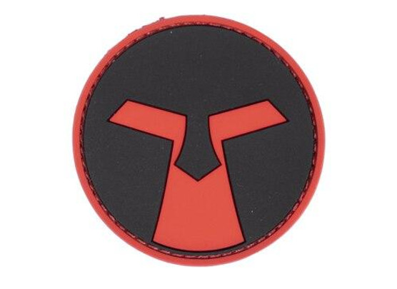 Amoeba PVC Patch, Red and Black