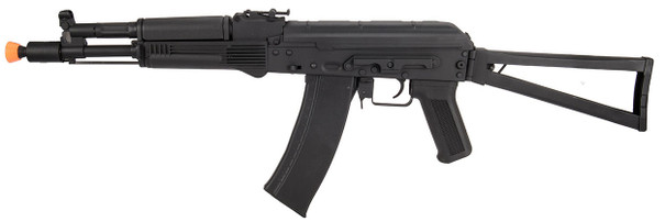 Lancer Tactical AKS-105 Airsoft Rifle, Metal Body, Skeleton Foldable Stock