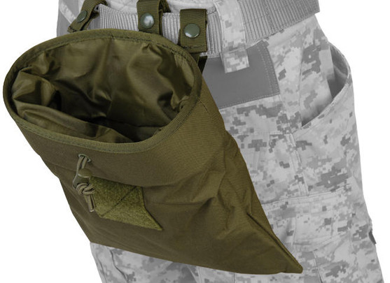 Lancer Tactical 341GN Nylon Large Foldable Dump Pouch, OD Green