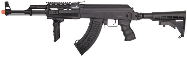Lancer Tactical 728C AK AEG Airsoft Rifle, Black