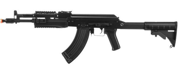 LCT Airsoft AK-104 Assault Rifle AEG w/ Folding Stock, Black