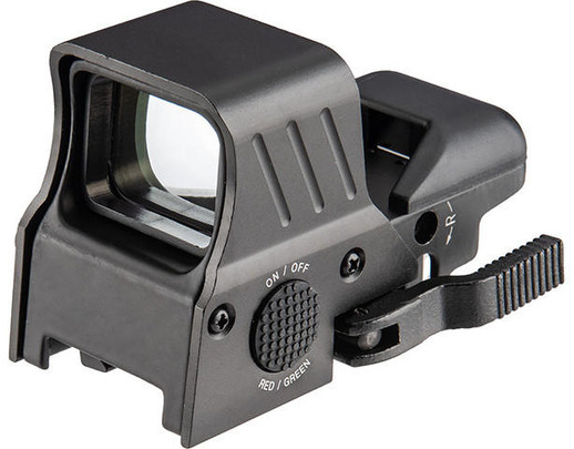 Lancer Tactical 4-Reticle Red/Green Dot Reflex Sight w/ QD Mount, Black