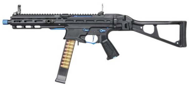 G&G PCC 45 AEG Airsoft Rifle, Blue/Black