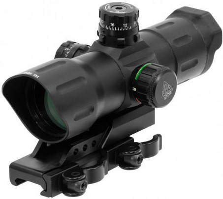 Leapers UTG 6" ITA Red/Green CQB T-dot Sight with Offset QD Mount, Black