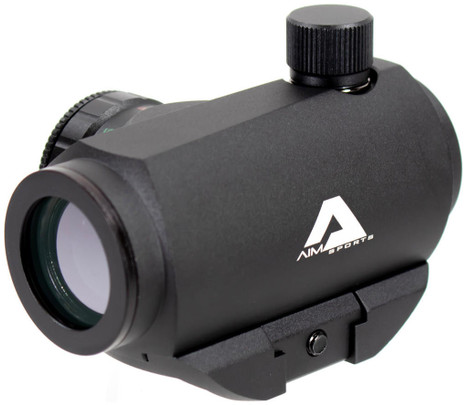 Aim Sports 1x20mm Dual Illuminated 4 MOA Micro Dot Sight, Black