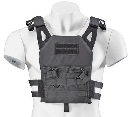 Lancer Tactical Kid's Tactical Vest w/ EVA Plates, Black