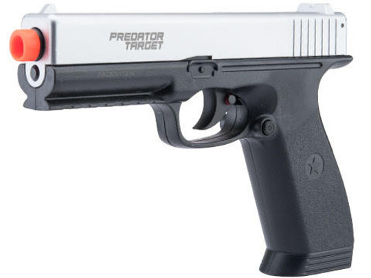 Matrix Predator Target CO2 Powered Non-Blowback Airsoft Pistol, Black Frost