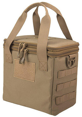 Lancer Tactical Nylon Pistol Range Bag, Tan