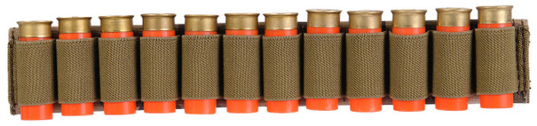 Lancer Tactical Shotgun Shells 12rd Holder For Sling or Belt, Camo