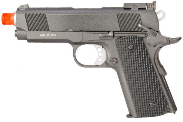 Well G193 Gas Powered Blowback Airsoft Pistol, Gray