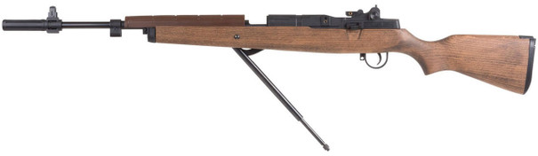 Springfield Armory M1A Underlever .22 Pellet Air Rifle Kit, Wood Stock