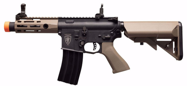 Elite Force M4 CQCX AEG Carbine Airsoft Rifle w/ EYE Trace 2023, Black/Tan