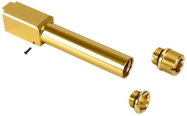 Laylax 2 Way Fixed Non-Recoiling Outer Barrel for Umarex Glock 19X Gen 5, Gold