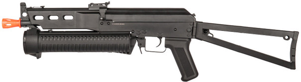 Golden Eagle PP-19 Bizon SMG Airsoft AEG Rifle w/ Side Folding Stock, Black