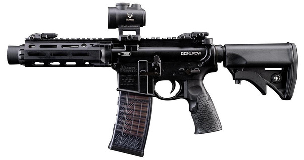EMG CYMA CGS Series Daniel Defense Licensed PDW DDM4 RIII Series GBB Airsoft Rifle, Black
