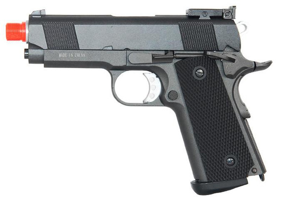 Wellfire Full Metal M1911 CO2 Powered Blowback Airsoft Pistol, Black