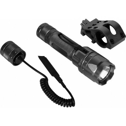 AIM Sports 180 Lumens Flashlight Kit w/ Offset Mount and Pressure Switch, Black