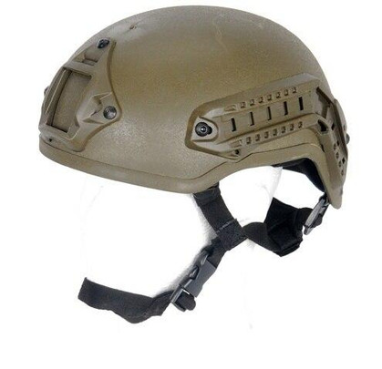 Lancer Tactical MICH 2001 NVG Helmet w/ Rails, OD Green