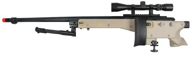 WELL L96 Bolt Action Airsoft Sniper Rifle w/ Folding Stock Tan