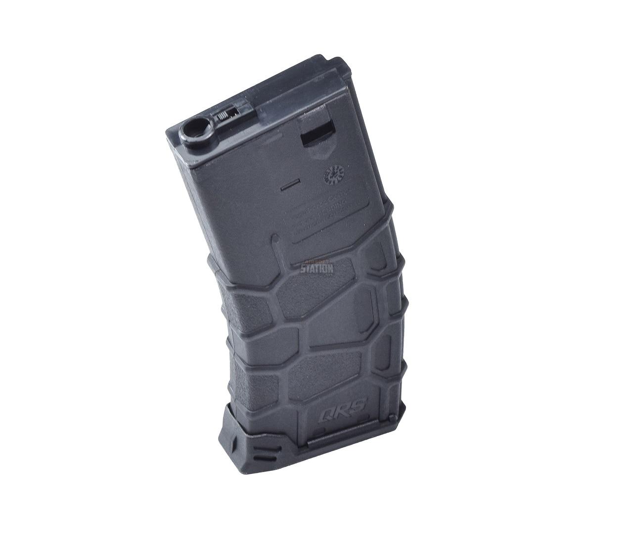 VFC QRS MidCAP M4 Airsoft Magazine, 120 Rounds, Black 2273302