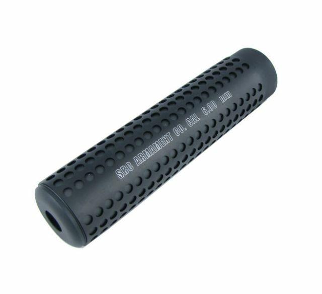METAL - Silencieux SMOOTH, 35x190mm, 14mm CW/CCW - Safe Zone Airsoft