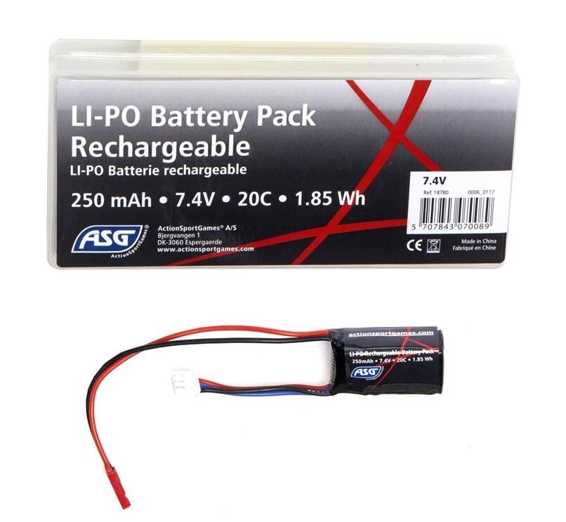 ASG Batterie LiPo HPA 7.4v 250mAh