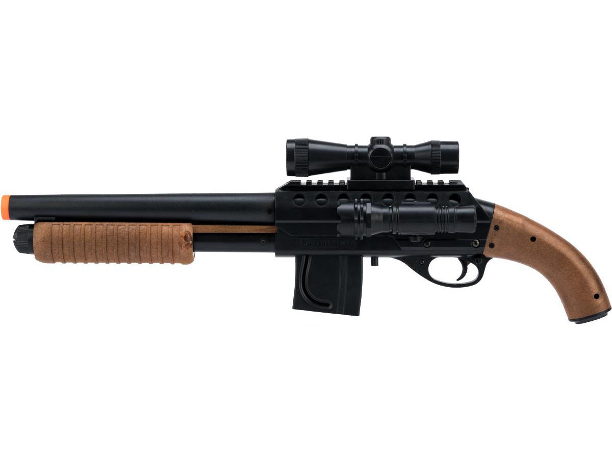 Mossberg Licensed M500 MagazineFed Airsoft Shotgun, Black Airsoft