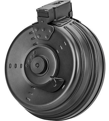 GoldenBall 5000-Round M4 Electric Airsoft Drum Magazine - High Capacity, Black (A&K)