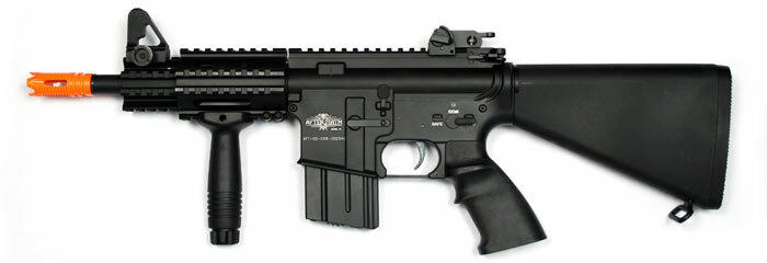 Rifles manuales : Airsoft M4 RIS CQB grip red dot - ABS